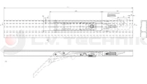 Side lock 710.4 400mm right