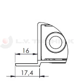 Zár 400 mm peremes Max Open bal