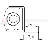 Zár 400 mm peremes Max Open jobb