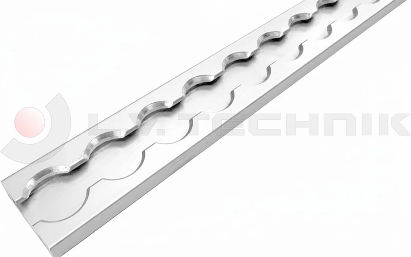 Airline sín 34x10mm 1000mm szögletes furat nélkül