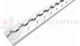 Airline sín 34x10mm szögletes furat nélkül