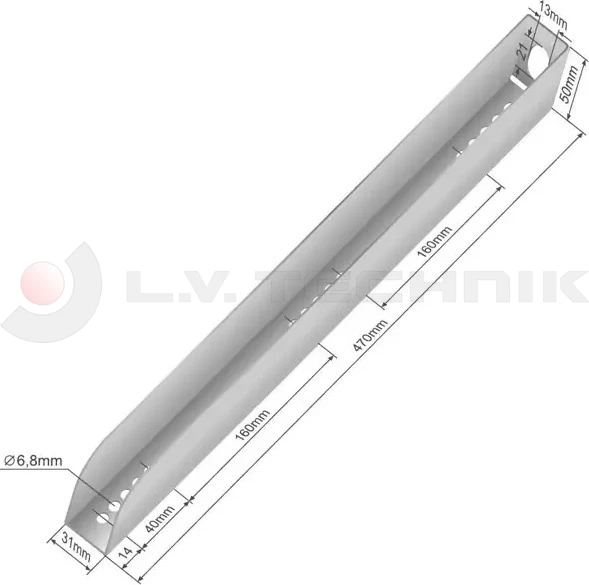 Pocket for tarpaulin profile to screw