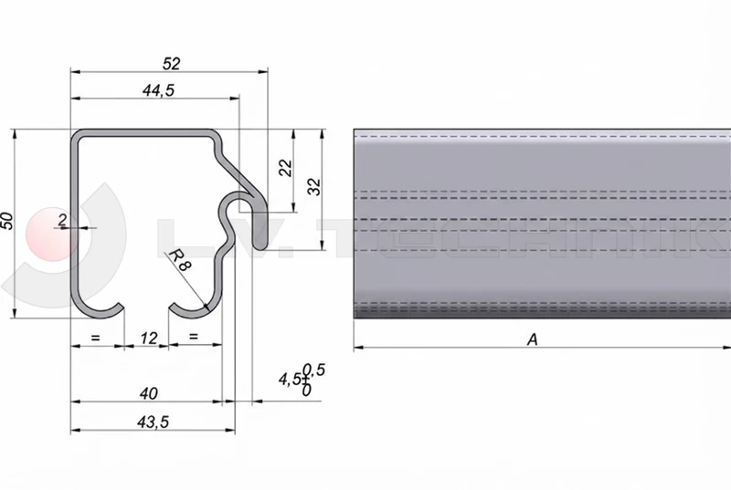 Galvanized Steel Bar Profile