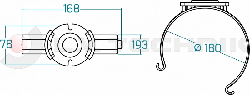 Ring holder kit dia. 170-190