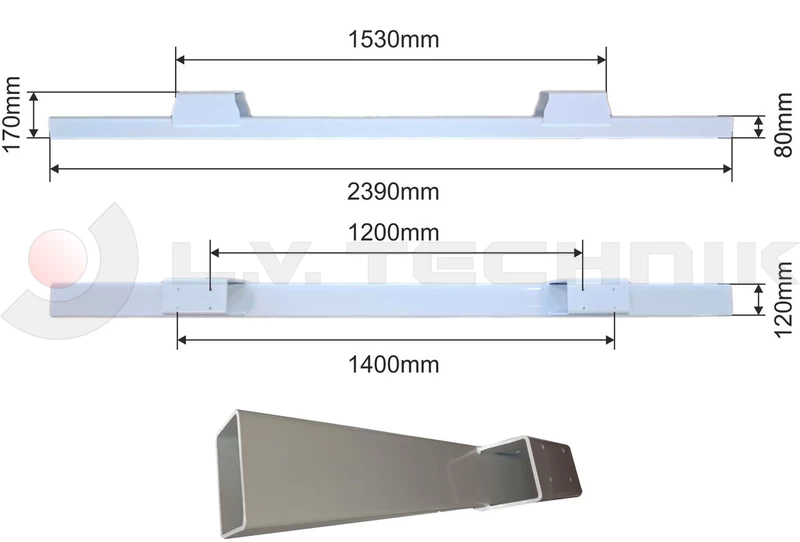 Rear bumper Wielton