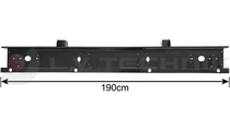 Rear bumper 1900mm Iveco