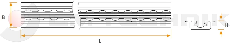 Airline rail 3m