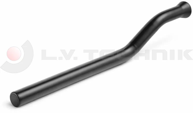 Hajlított cső fekete 42/811mm