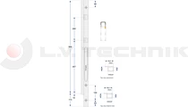 Kinnegrip rakonca K20 800 mm két záras első jobb