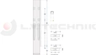 Kinnegrip rakonca K20 800 mm két záras hátsó jobb