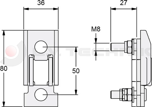 Kinnegrip rakonca T50 alu rögzítő