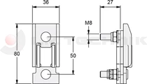 Kinnegrip rakonca T50 alu rögzítő