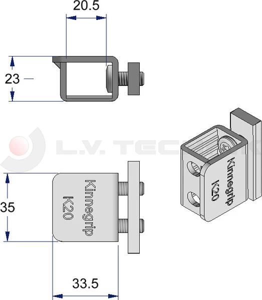 K-20 Kinnegrip socket