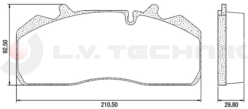 Fékbetét-tárcsafék SKRB 9019 W (I)