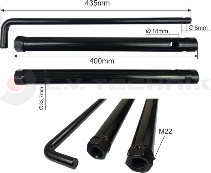Spare wheel mounting kit Wielton