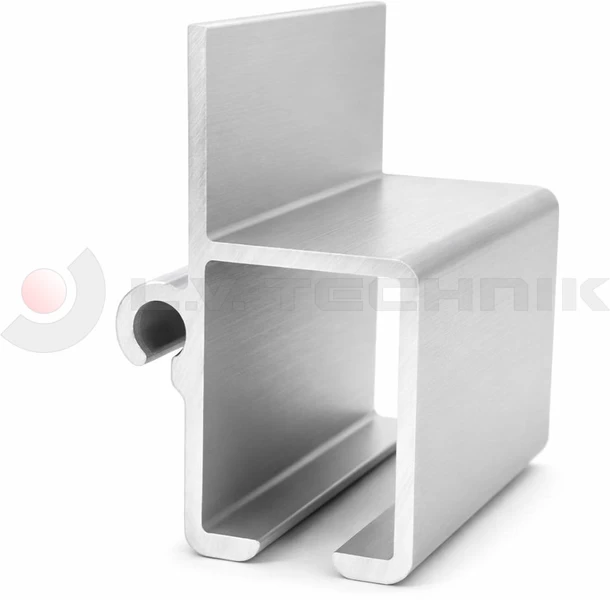 Guide rail with sealing groove 4800mm