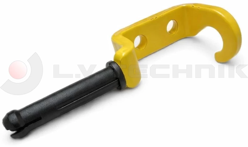 Sideboard pin with hook right