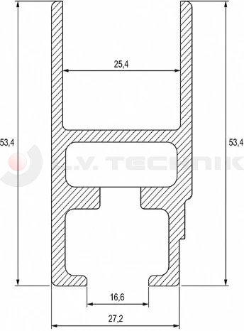 K15 Aluminium profile edge profile