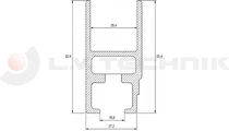 Kinnegrip K15 szegőprofil 1200mm