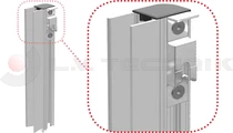 Zár 400mm csapos ellendarab IT bal