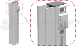 Pinned lock counterpart 400mm left