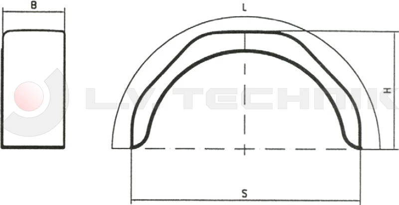 Mudguard 26.800.13/12 flattop