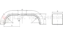 Mudguard 4519 end