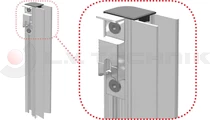 Pinned lock counterpart 400mm right