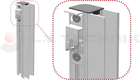 Pinned lock counterpart 400mm right