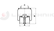 Légrugó 2626V-INTRA  (Kögel)