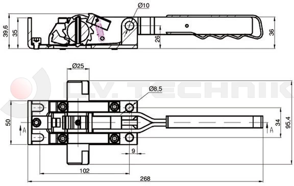 Curtain tensioner universal cutted