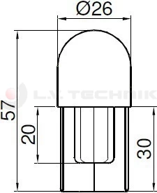 Tensioner end fitting 27mm