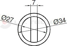 Tensioner plug 27mm cutted