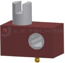 Curtain tensioner 25mm cutted right