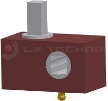 Curtain tensioner 12x12 squared right