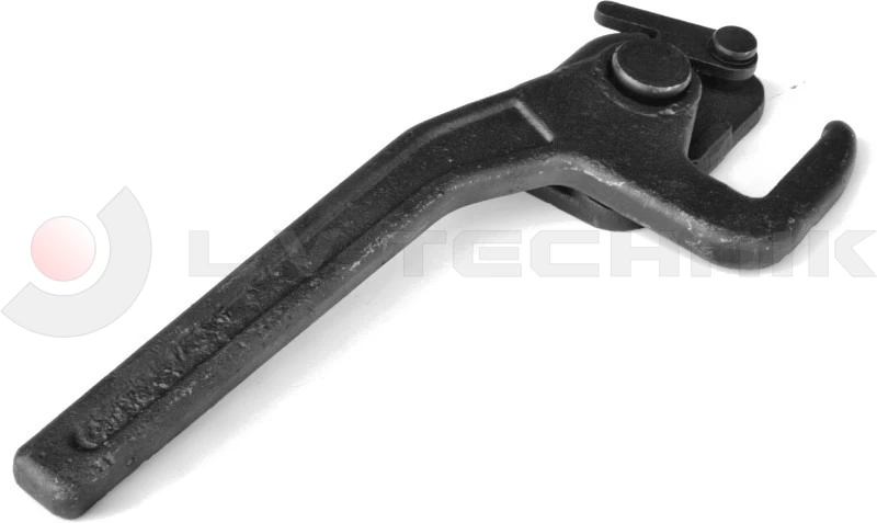 Side panel lock with keeper left