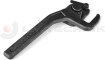 Side panel lock with keeper left