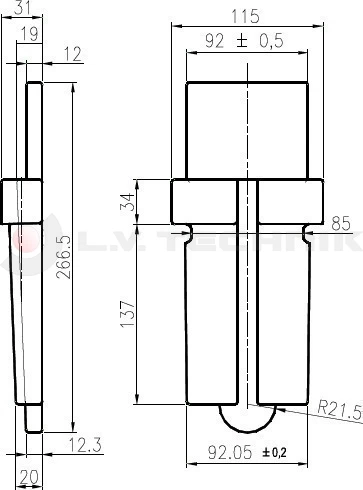 Pillar wedge