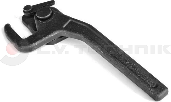 Side panel lock with keeper right