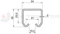 Rail MR3 type low 6m