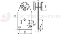 Roller 24mm long