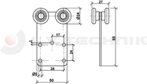 Roller 24 mm double