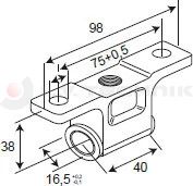 Hinge 6552 38mm M12 IT