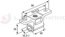 Hinge 6552 38mm M12 IT