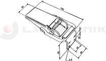 Lock pocket 140x70