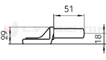 Zsanér 655/656 csap IT  hegeszthető