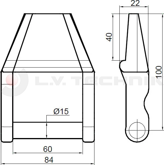 Tipper hinge DG