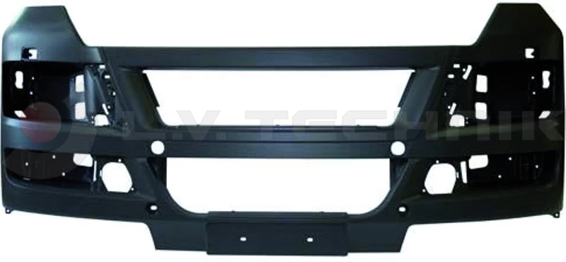 Front bumper with lampwashing housing (grey) MAN TGX