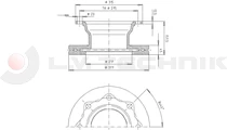 Féktárcsa 19,5" RS/RZ Knorr