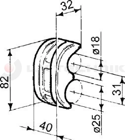 Tipper hinge hook